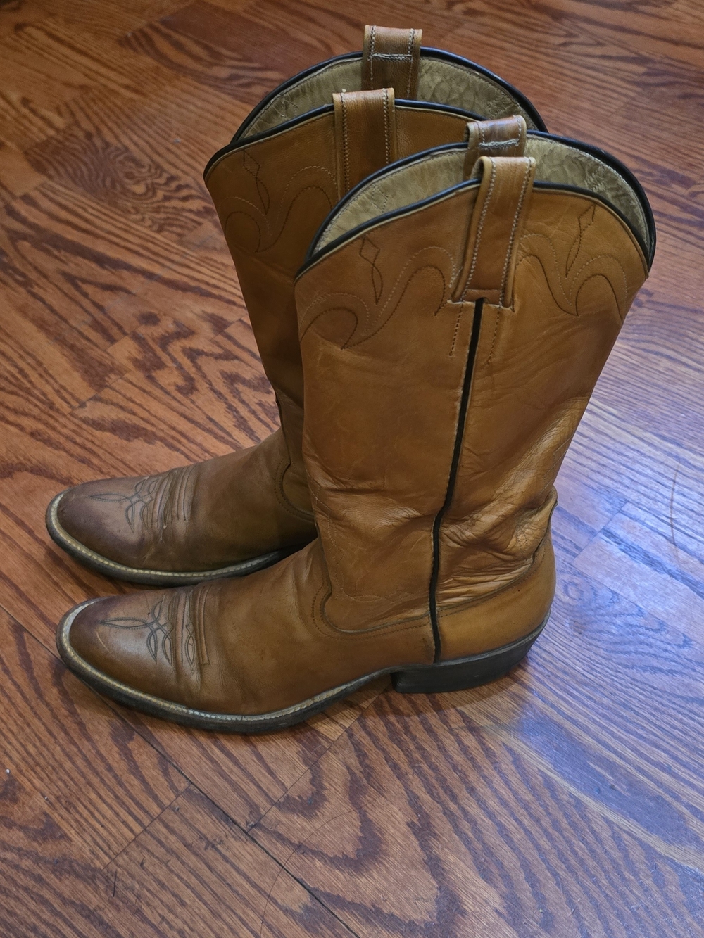 Women Rios Of Mercedes Brown Leather Western Cowboy Boots